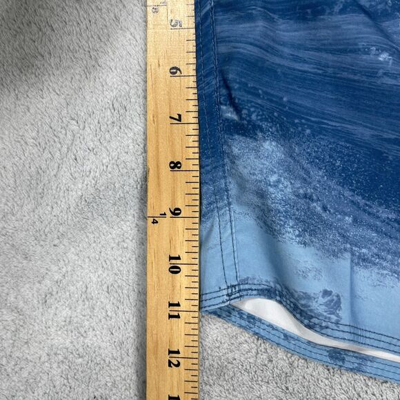 Salt Life SLX-QD Boardshorts Men 38 Blue Green Vapor Stretch Swimwear Drawstring - Picture 10 of 11